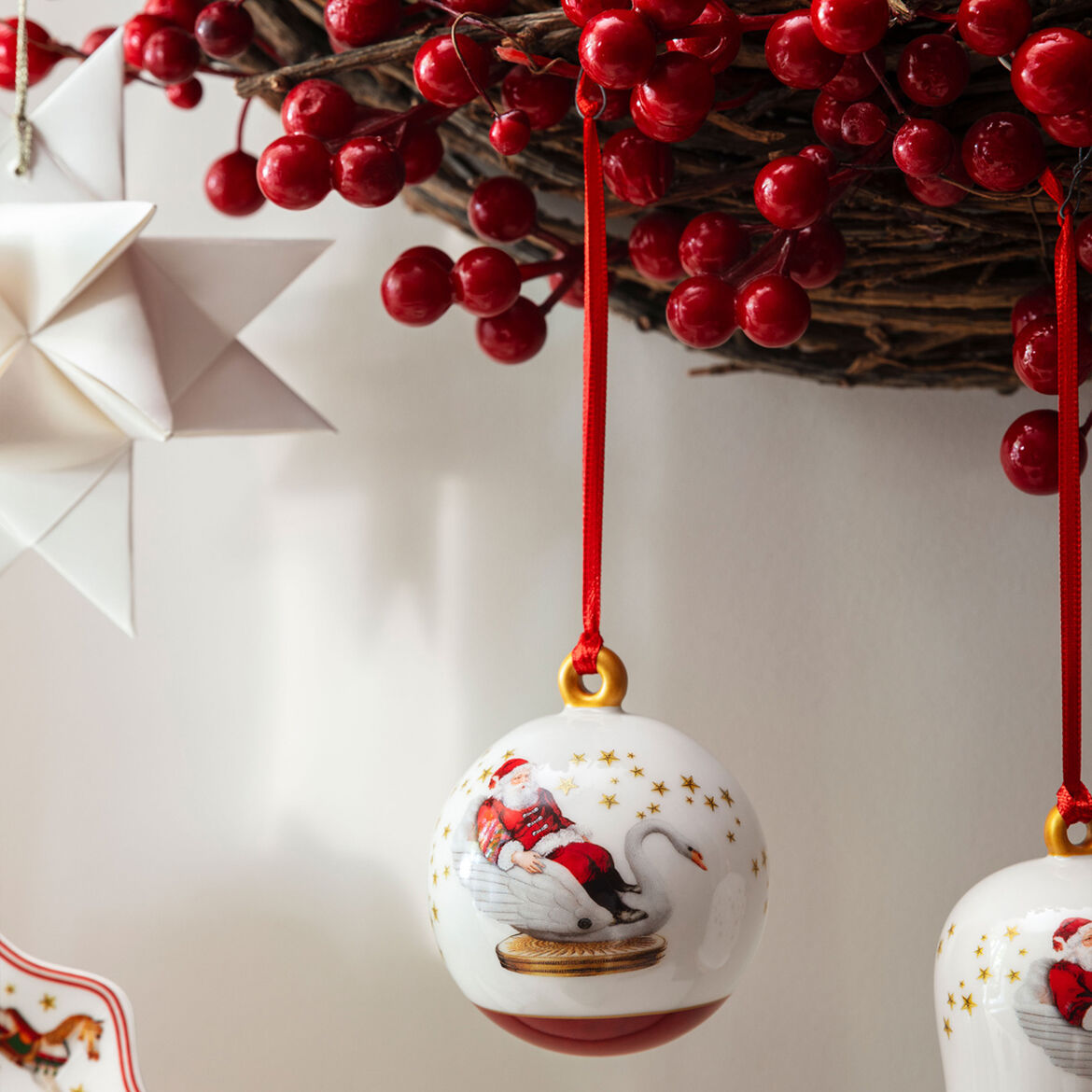 VILLEROY &amp; BOCH Annual Christmas Edition 2024 Sfera Pallina 6,5cm Edizione Annuale Porcellana