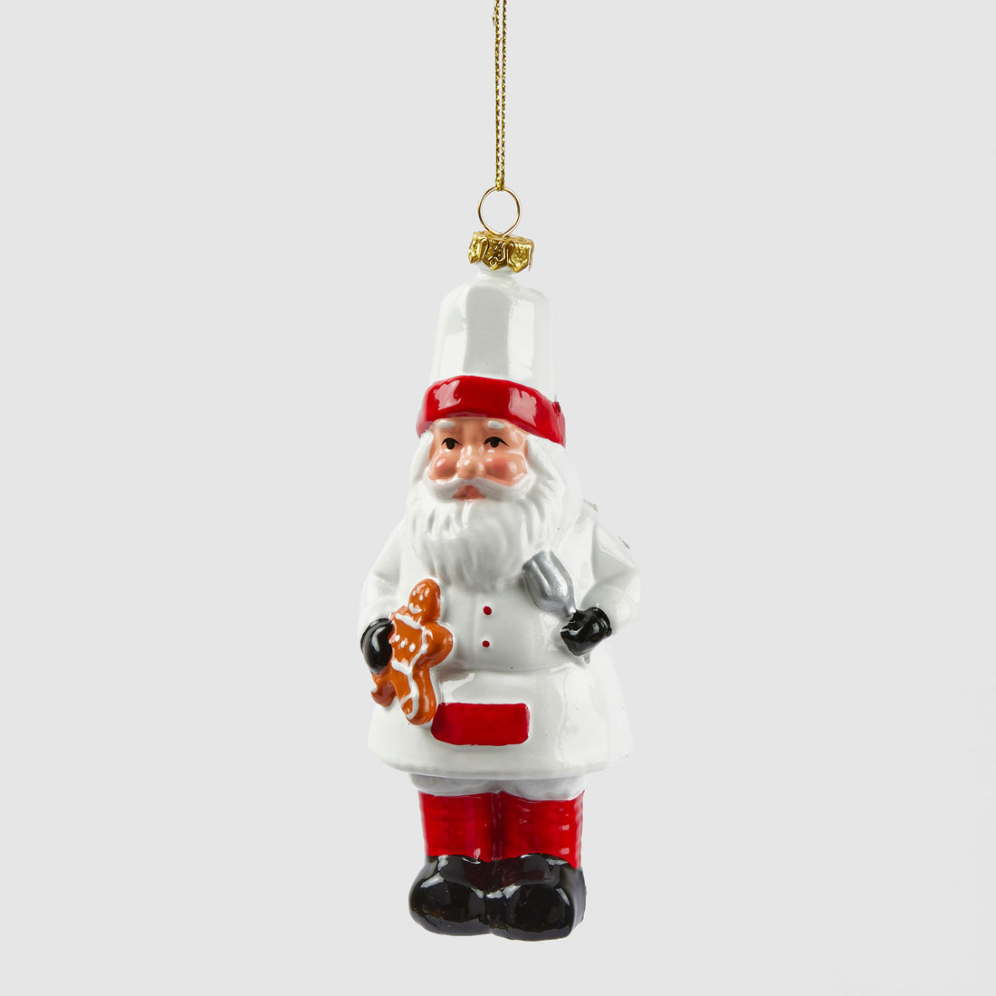 EDG Enzo De Gasperi Pendaglio Addobbo per Albero di Natale Babbo Natale 13,5cm Resina