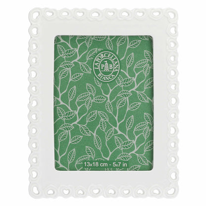 LA PORCELLANA BIANCA Valentino Perforated Photo Frame 13x18cm P003901318