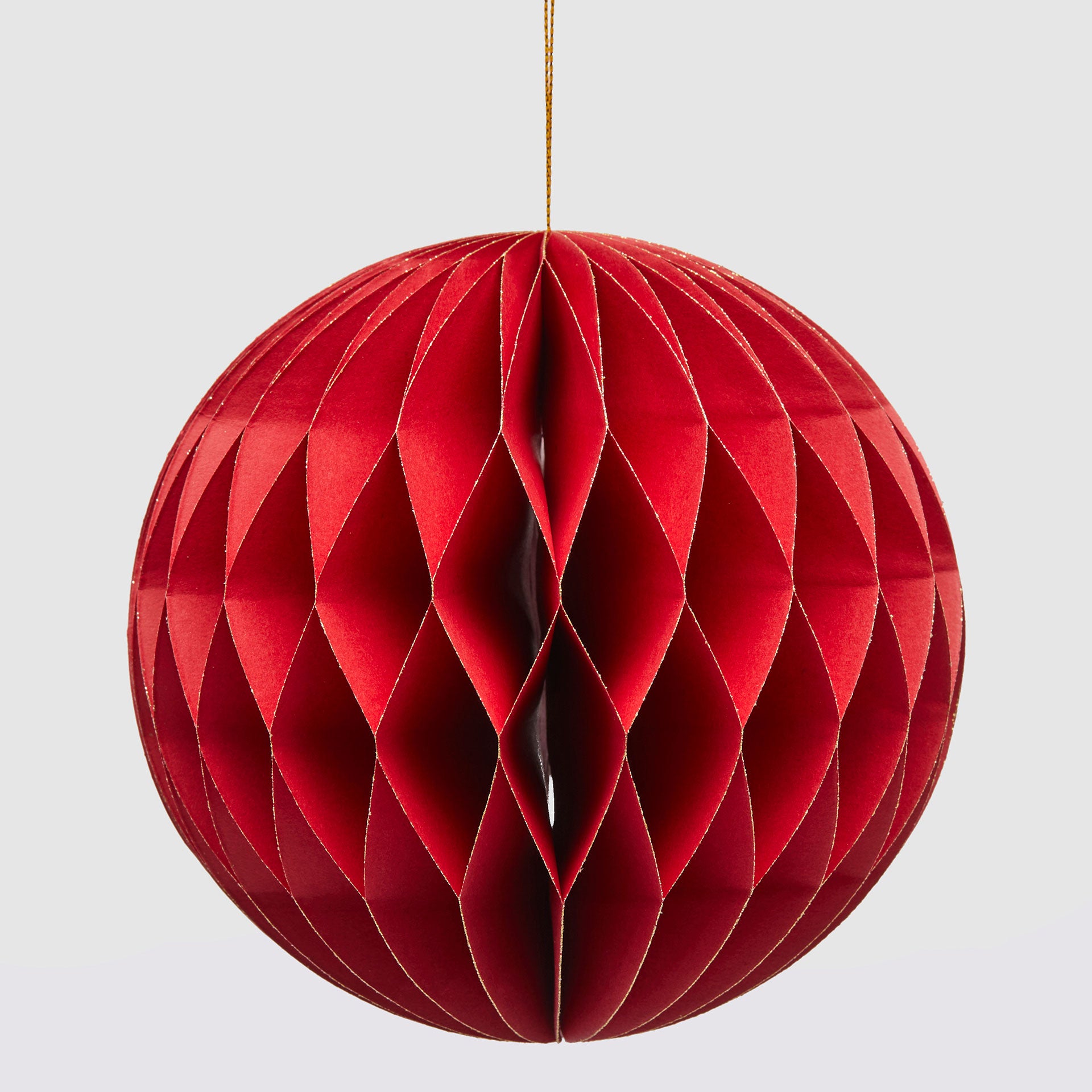 EDG Enzo De Gasperi Sfera Pallina per Albero di Natale in Carta Origami 15cm