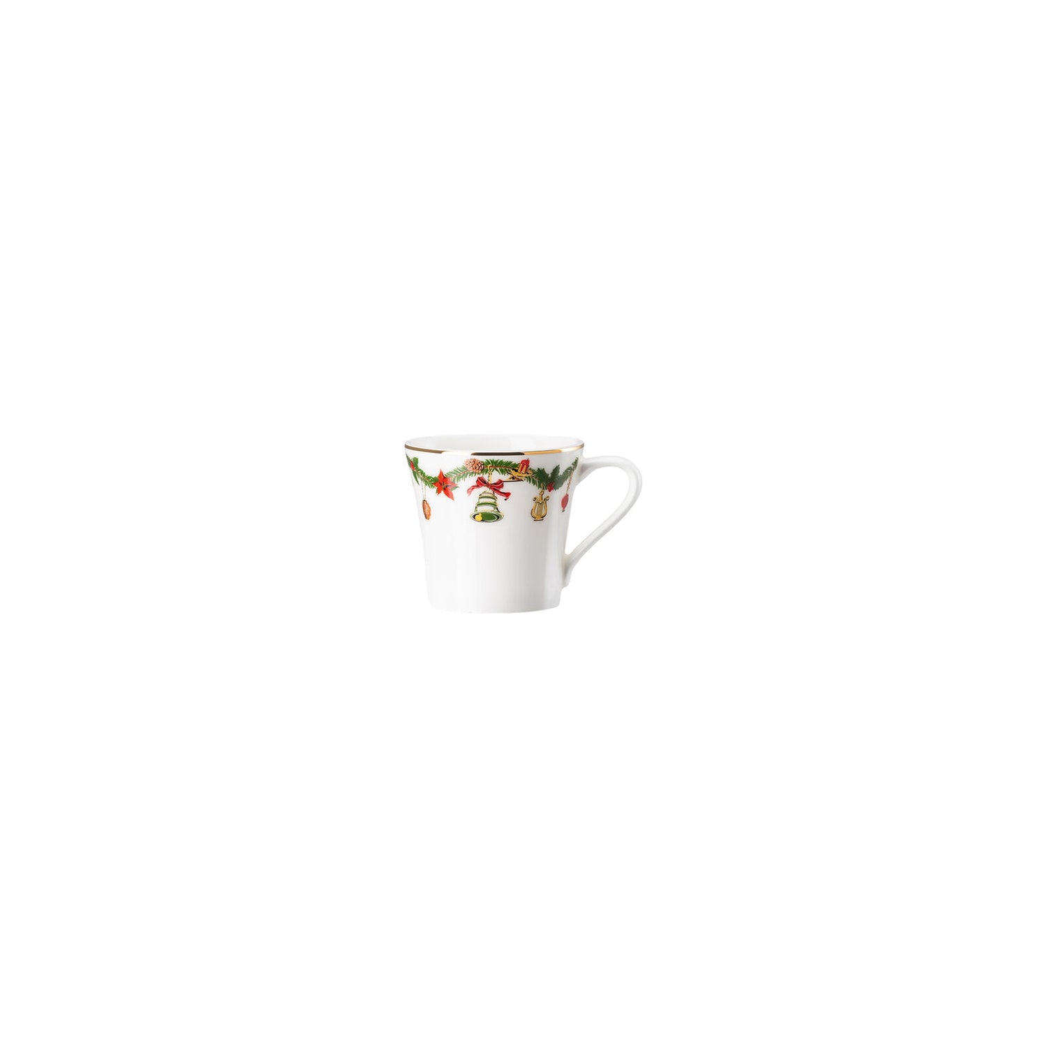 HUTSCHENREUTHER Nora Tazza Espresso 90ml con Piattino 12cm Porcellana Tavola Natalizia