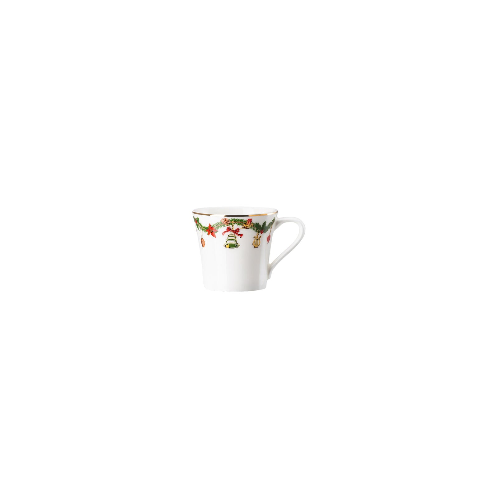 HUTSCHENREUTHER Nora Tazza Espresso 90ml con Piattino 12cm Porcellana Tavola Natalizia