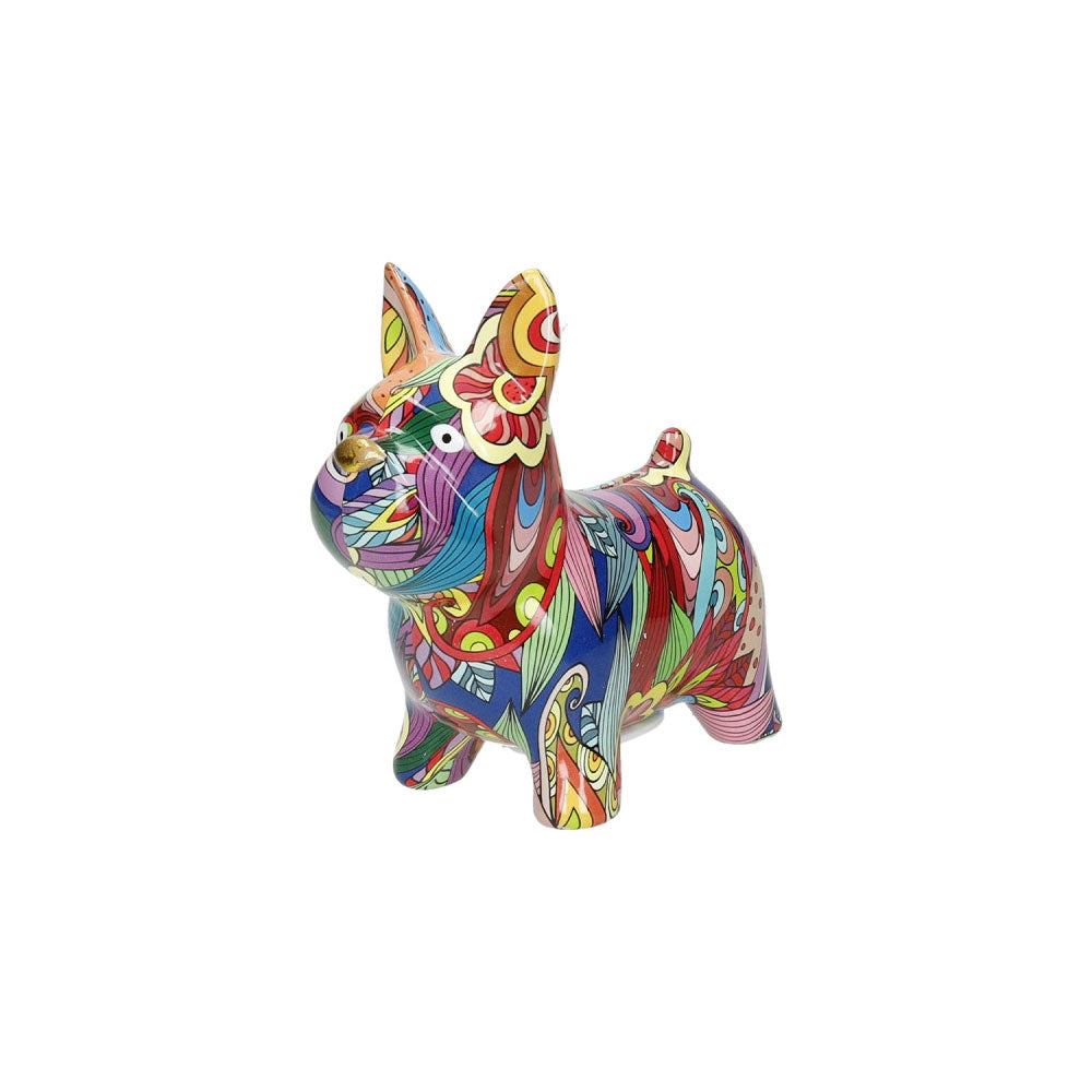 BRANDANI Salvadanaio Cane Cagnolino 12x13cm Dolomite Multicolore