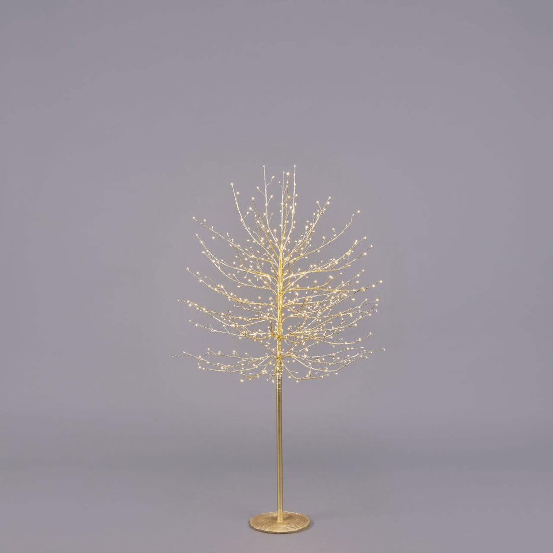 EDG Enzo De Gasperi Faggio Albero di Natale Luminoso con 580 LED Oro 150cm Metallo