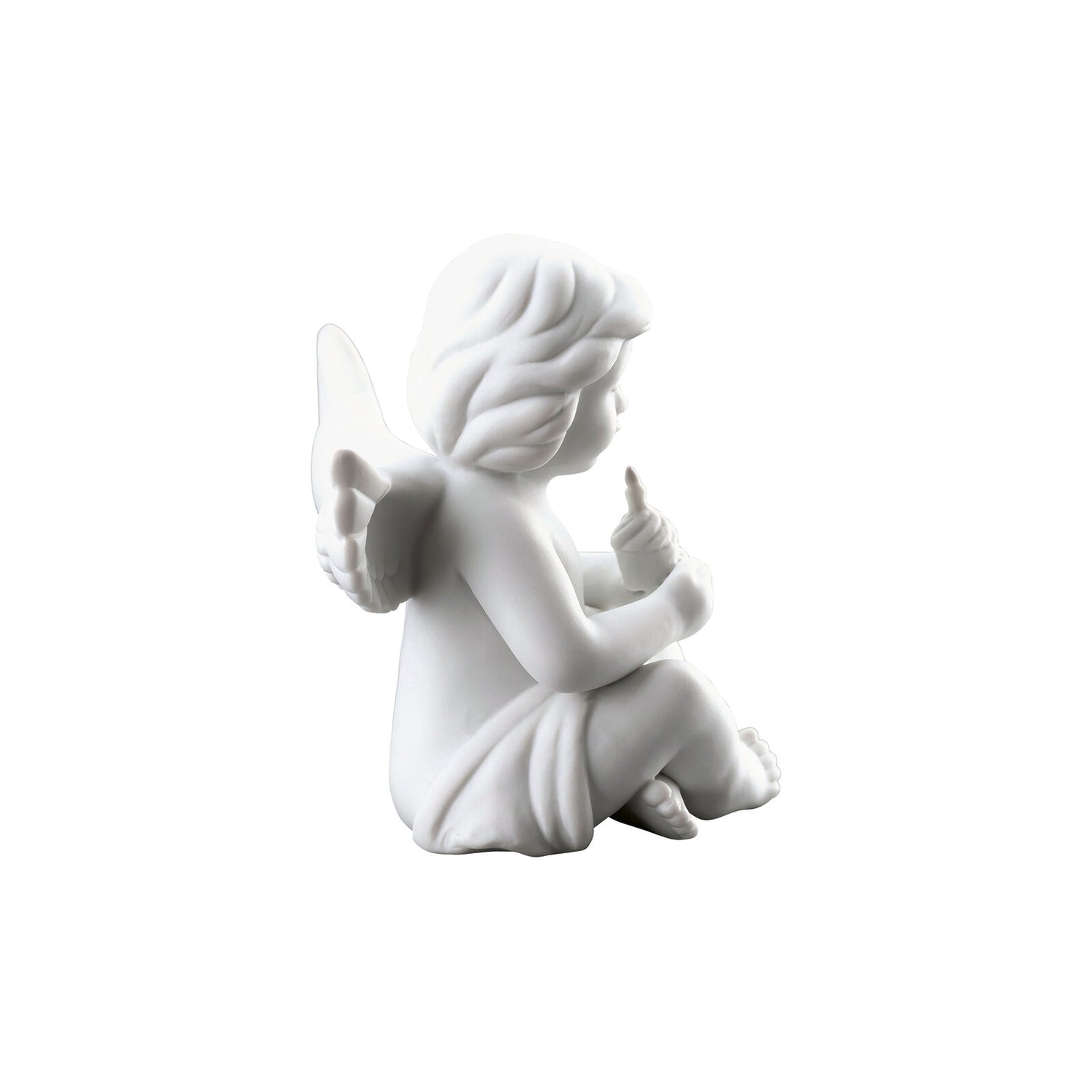 ROSENTHAL Statuina Figurina Angelo con Torta 10x9cm Porcellana