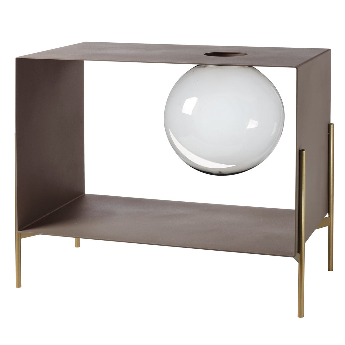 ARTI &amp; MESTIERI Mobile da Soggiorno di Design Globe Grande Fango Base Oro Laccato