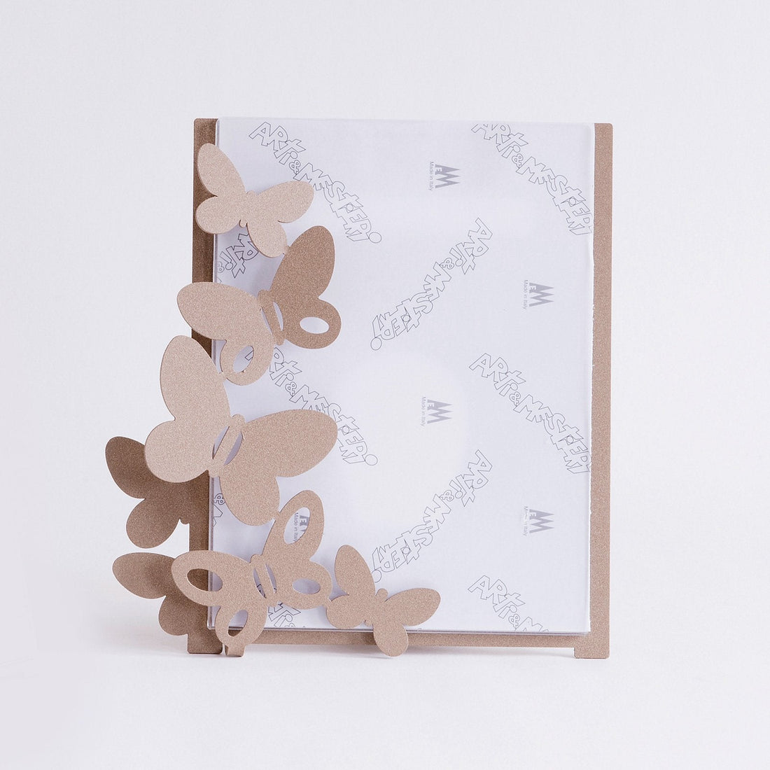 ARTI &amp; MESTIERI Portafoto di Design &quot;Butterfly&quot; Grande Beige