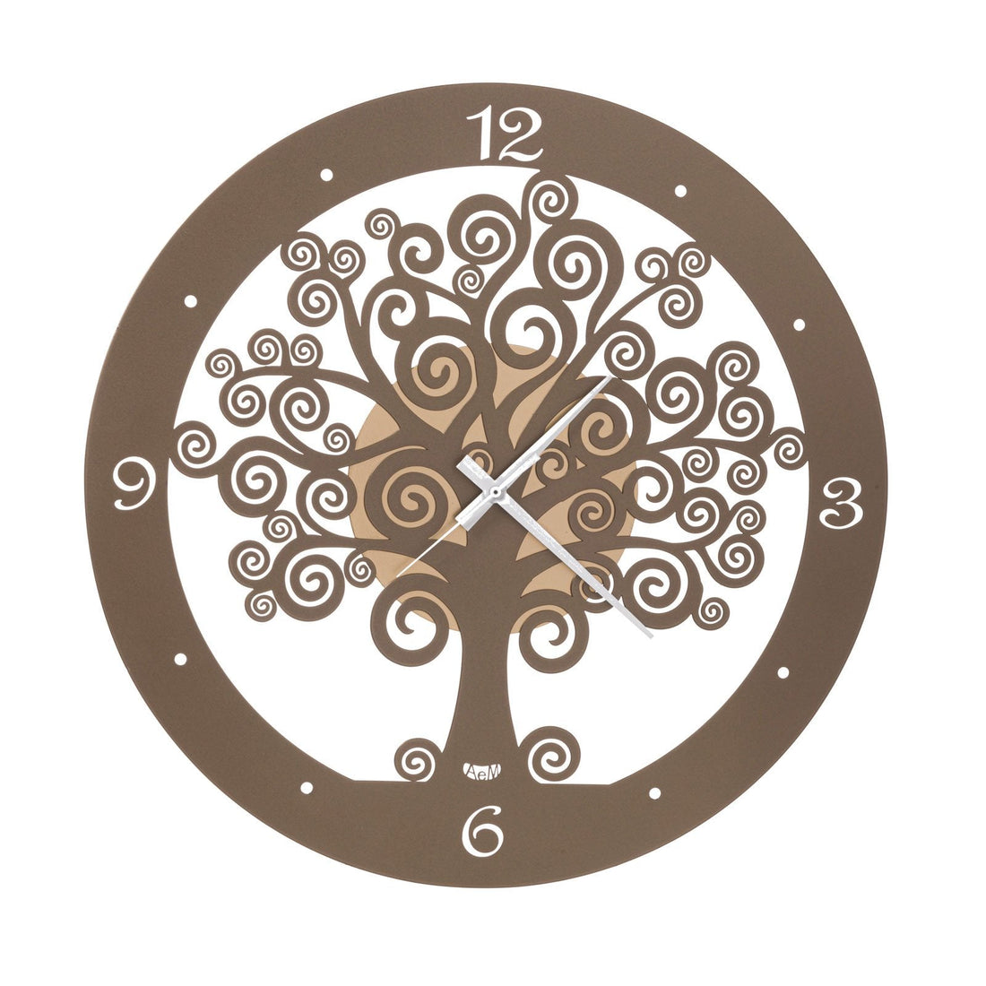 ARTI &amp; MESTIERI Orologio da Parete Particolare Albero Della Vita Grande Oro E Bronzo