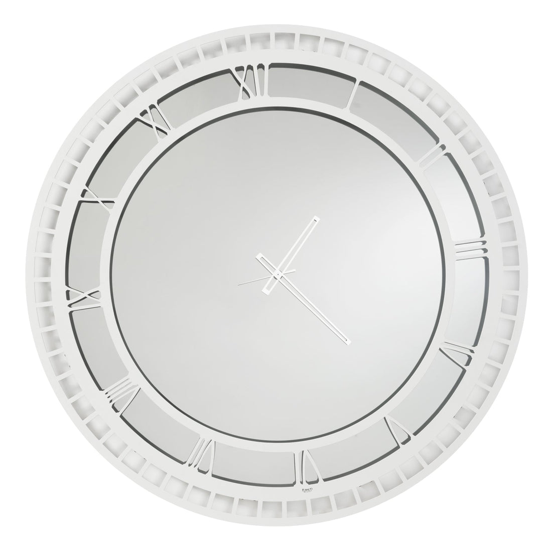 ARTI &amp; MESTIERI Orologio da Parete di Design Icaro Bianco Marmo E Bianco Marmo