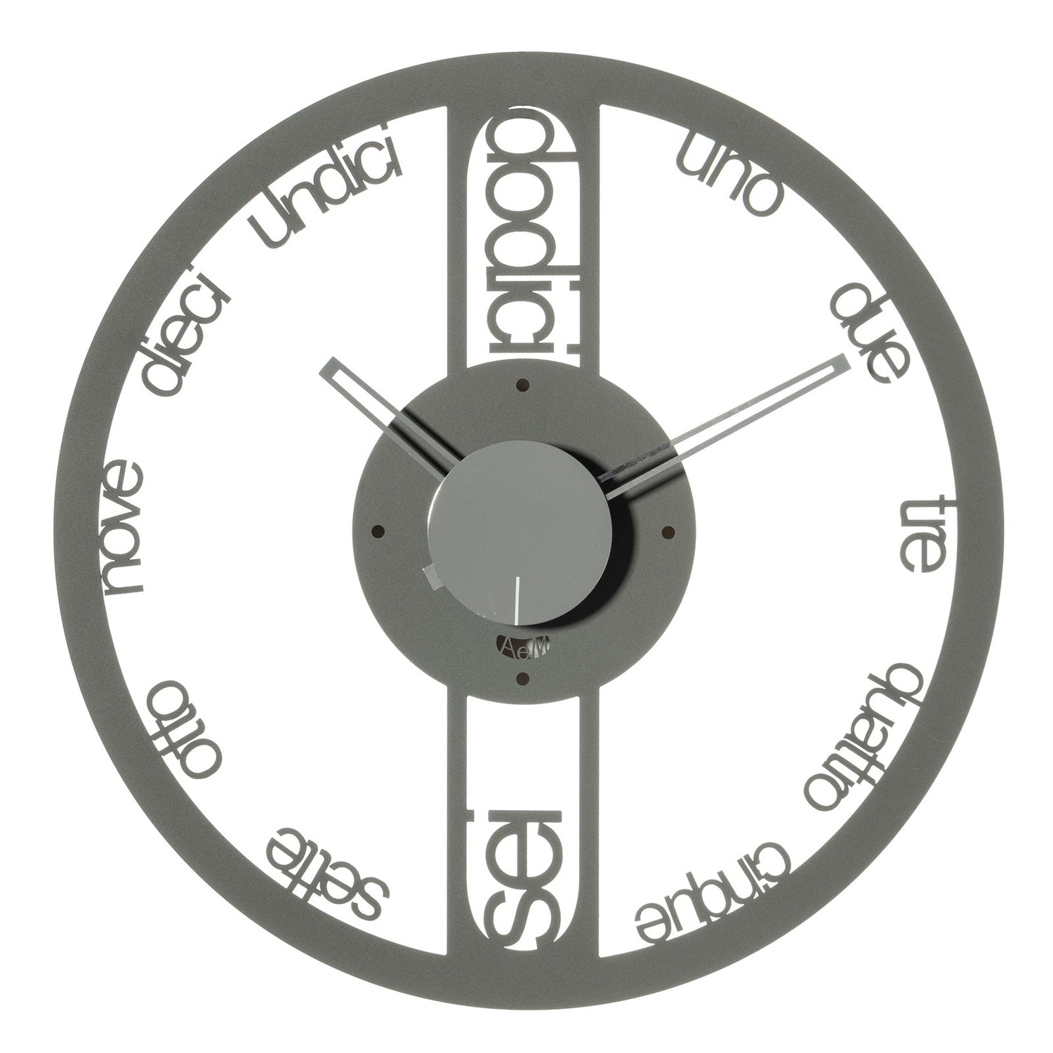 ARTI &amp; MESTIERI Orologio Moderno da Parete Circolo Piccolo Fango