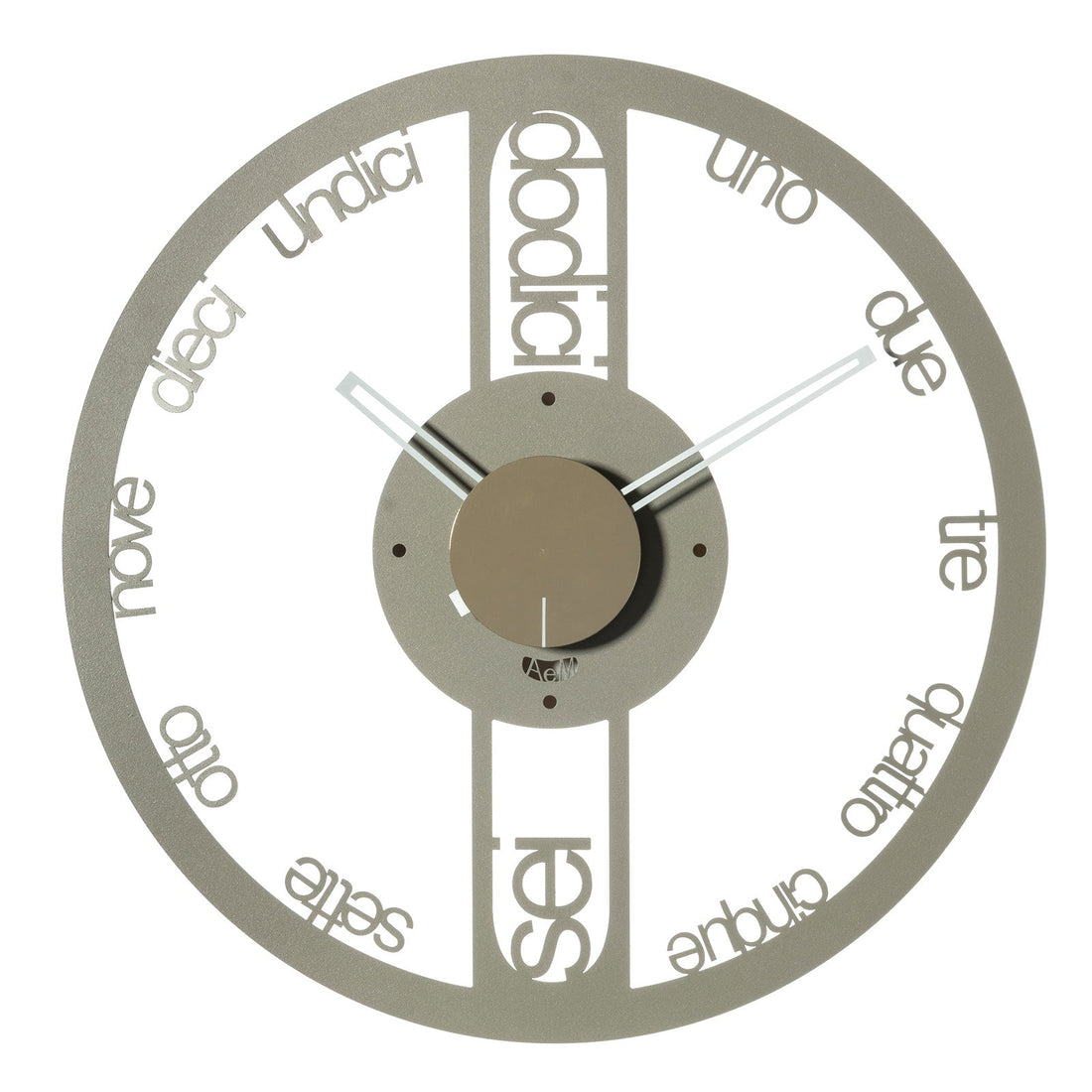 ARTI &amp; MESTIERI Orologio Moderno da Parete Circolo Piccolo Sabbia