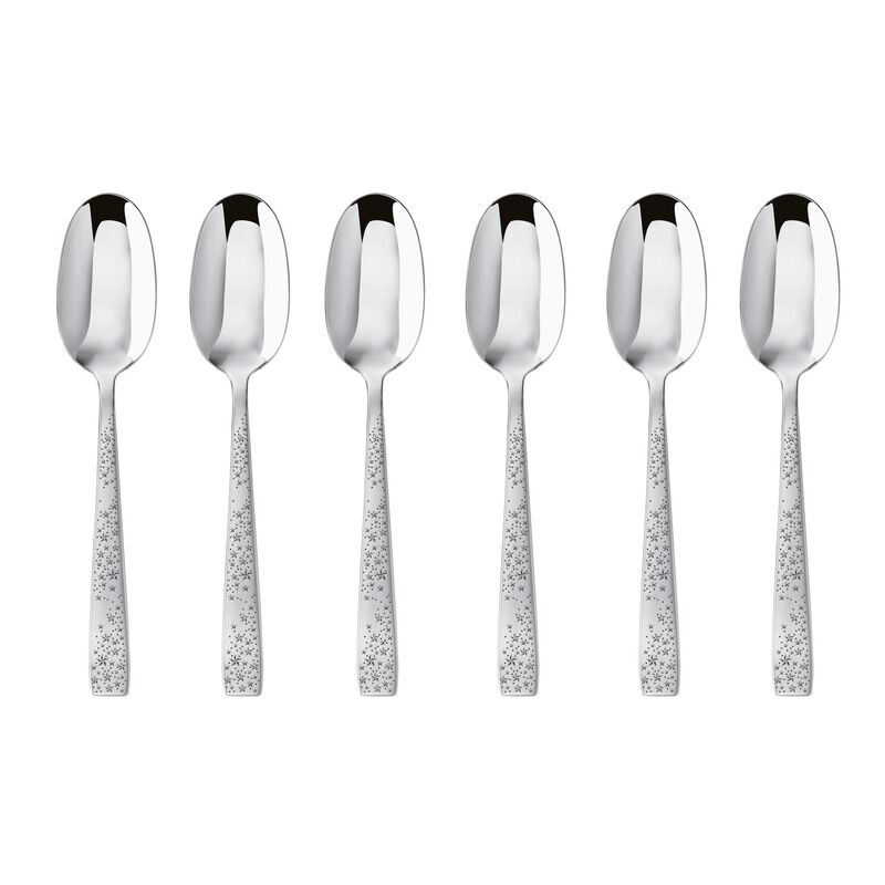 SAMBONET Cometa Table Cutlery 6 Christmas Coffee Spoons Stainless Steel