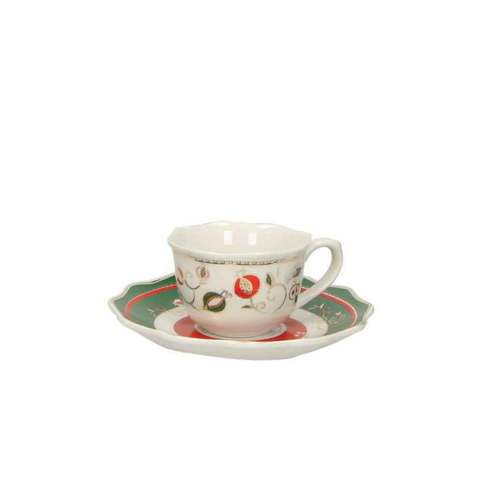 BRANDANI Festive Time Set of 2 Coffee Cups for Christmas Table