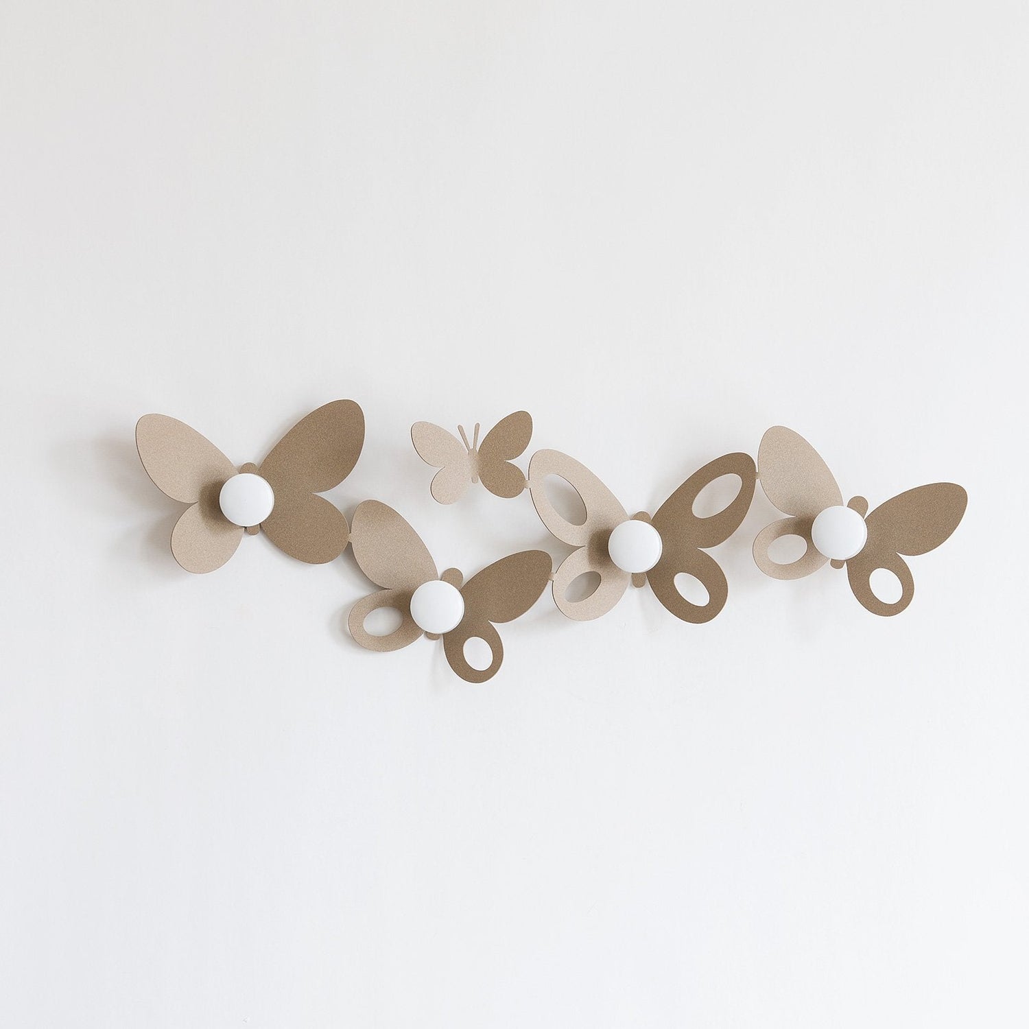 ARTI &amp; MESTIERI Appendiabiti a Muro Butterfly Beige