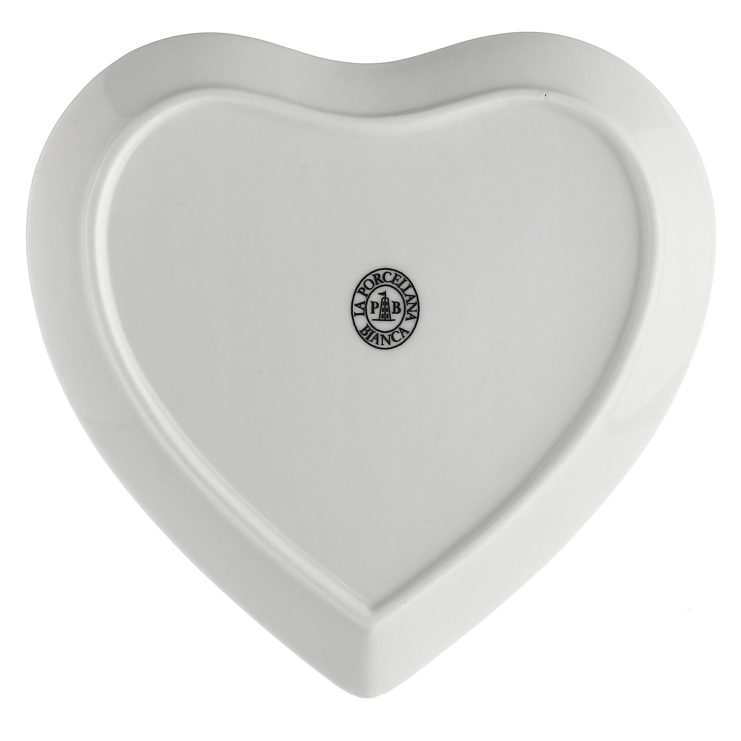 LA PORCELLANA BIANCA Cupido Set of 2 Sweet Heart Plates 17cm Porcelain