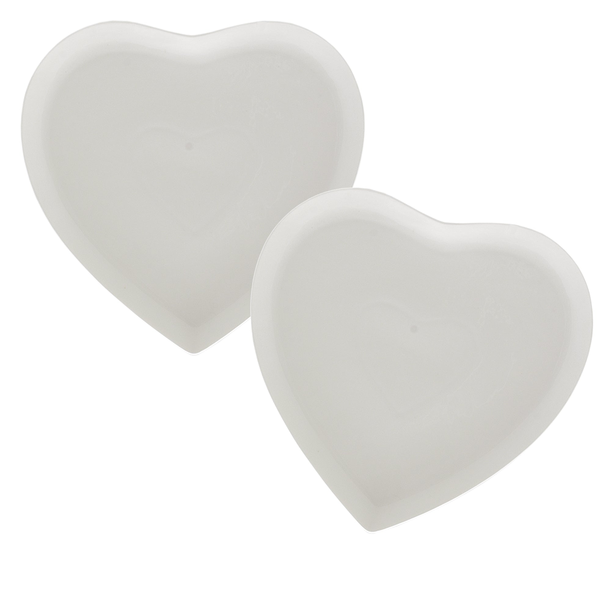 LA PORCELLANA BIANCA Cupido Set of 2 Sweet Heart Plates 17cm Porcelain