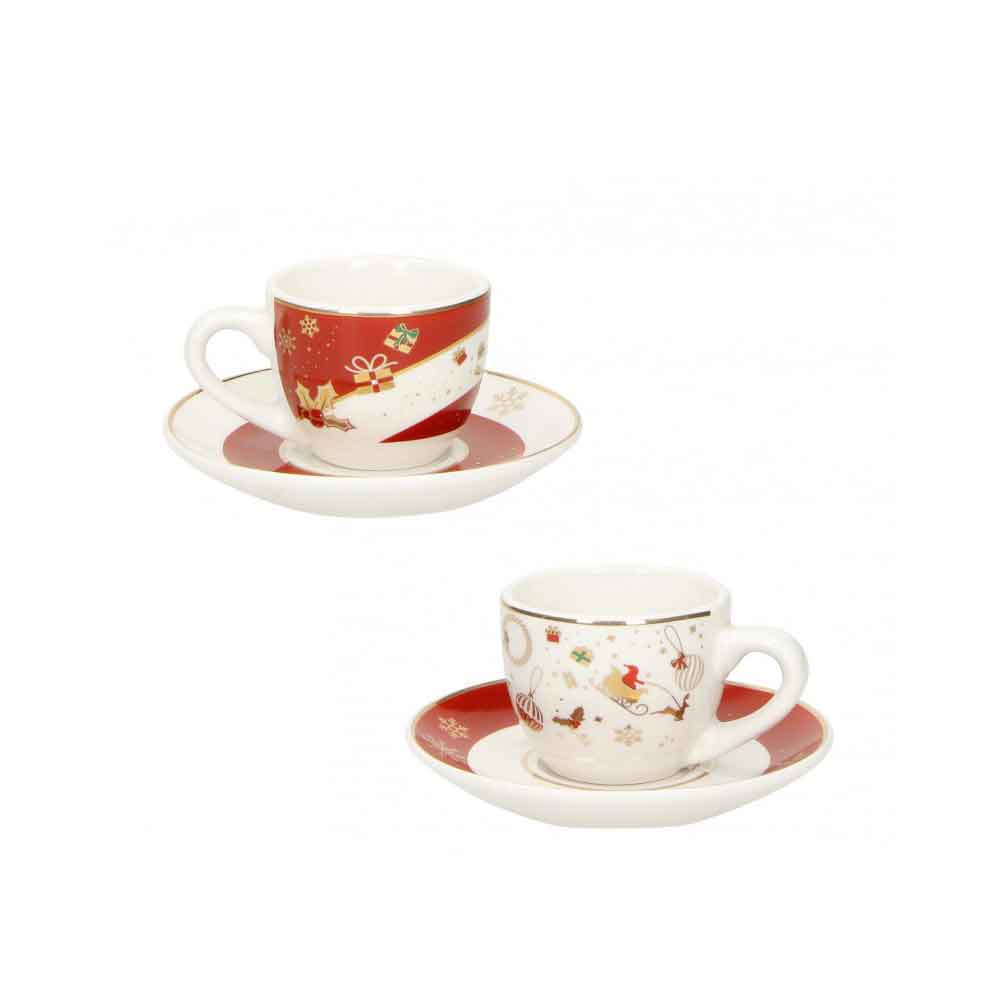 BRANDANI Alleluia Set 2 Pieces Mugs Coffee Cups Christmas Table Christmas