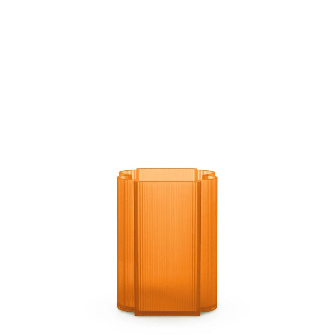 KARTELL Okra Vaso Basso 24x18cm Arancio PMMA Riciclato