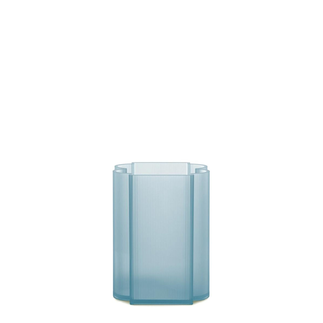 KARTELL Okra Vaso Basso 24x18cm Azzurro PMMA Riciclato