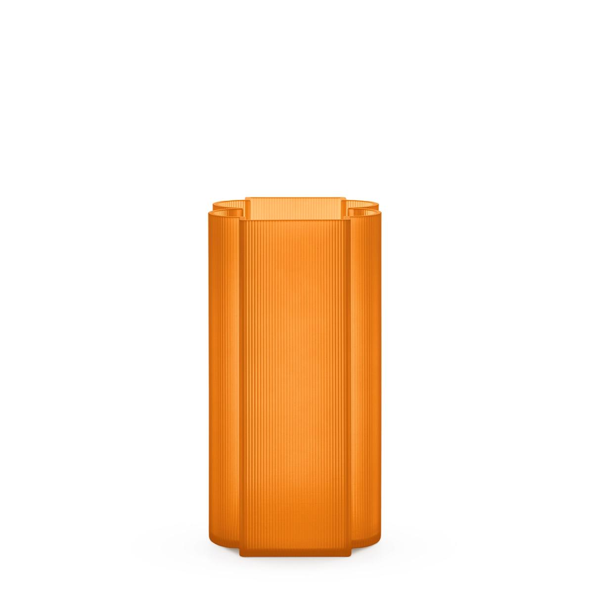 KARTELL Okra Vaso Basso 24x18cm Arancio PMMA Riciclato