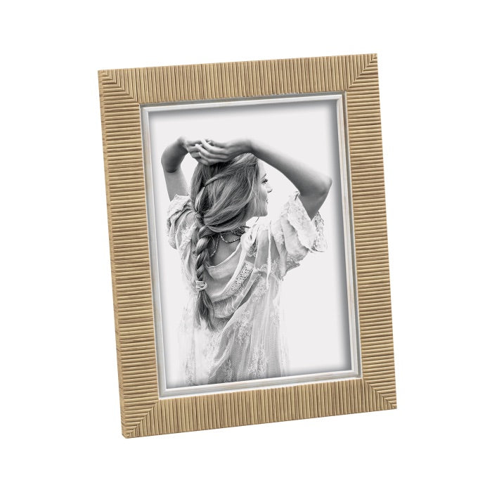 MASCAGNI CASA Portafoto Cornice in Materiale Plastico 13x18cm Colore Naturale Rovere