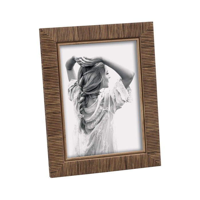 MASCAGNI CASA Portafoto Cornice in Materiale Plastico 15x20cm Noce