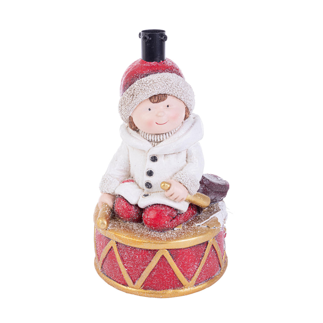 BIZZOTTO Base Tronco per Albero di Natale Fanciful Bimbo 35x22cm Polvere di Gesso