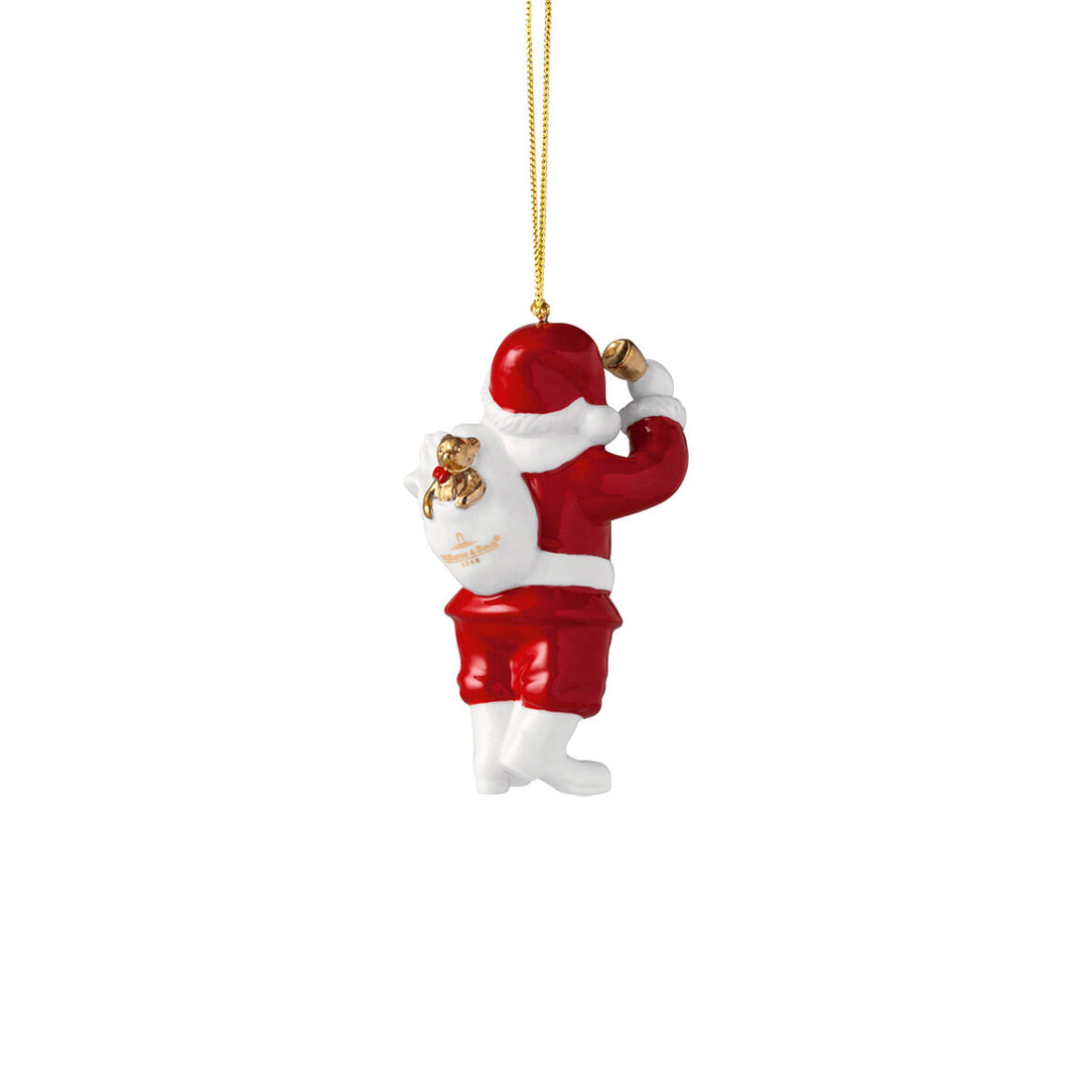 VILLEROY &amp; BOCH Annual Ornaments 2024 Addobbo per Albero di Natale Babbo Natale 10,5cm Porcellana