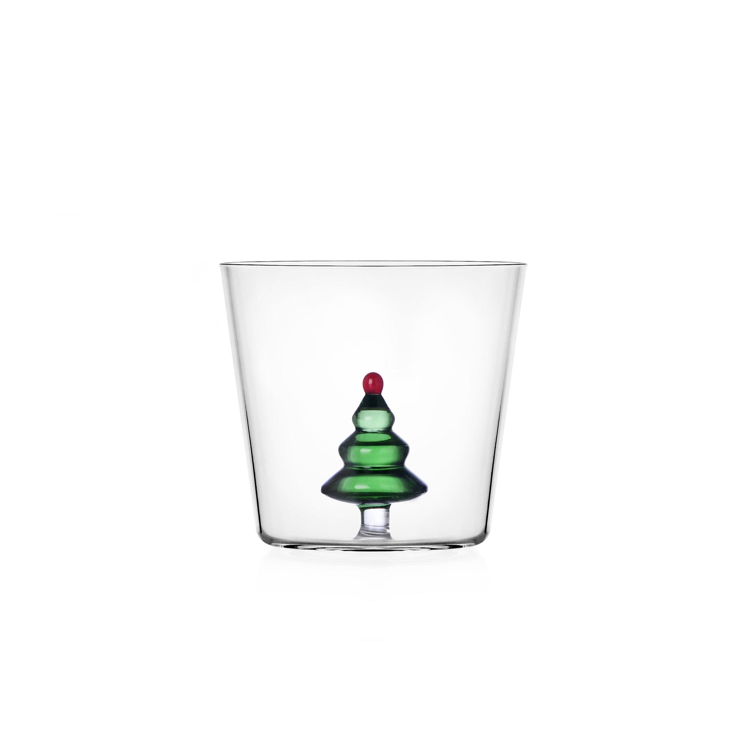 ICHENDORF Woodland Tales Bicchiere Tumbler Albero di Natale 350ml Vetro Borosilicato