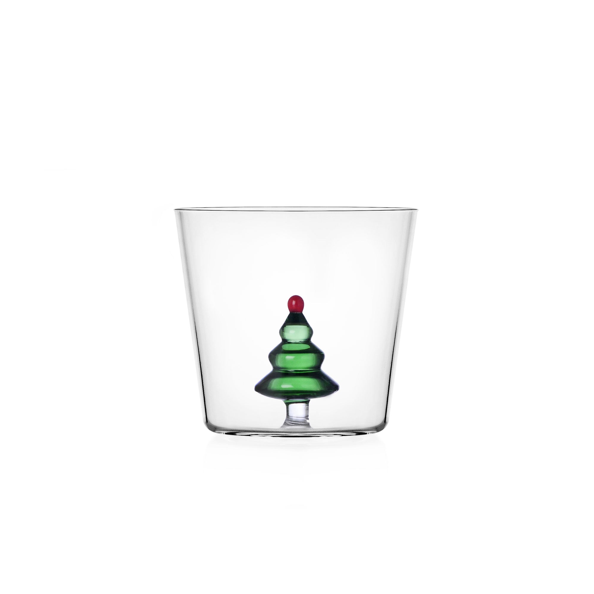 ICHENDORF Woodland Tales Bicchiere Tumbler Albero di Natale 350ml Vetro Borosilicato