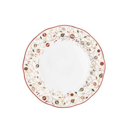 BRANDANI Party Time Table Service Plates 18 Pieces Christmas Porcelain