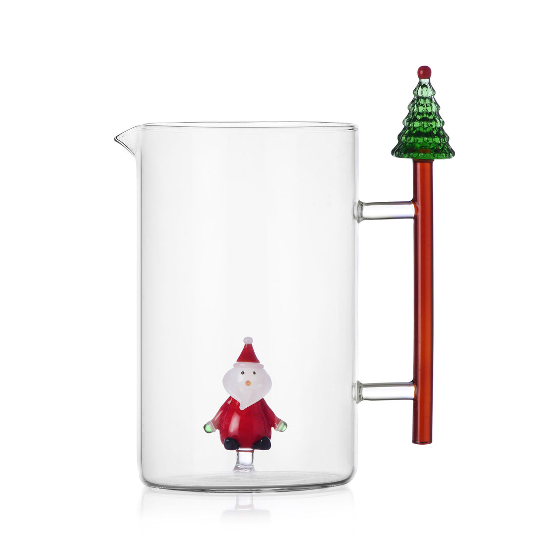 ICHENDORF Christmas Tales Brocca Caraffa Babbo Natale 1450ml Vetro Borosilicato