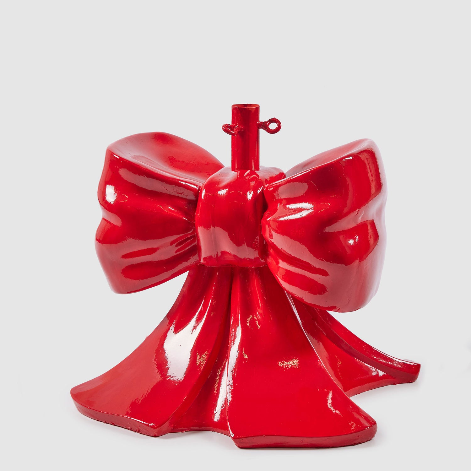 EDG Enzo De Gasperi Base Tronco per Albero di Natale Fiocco 45x43cm Rosso