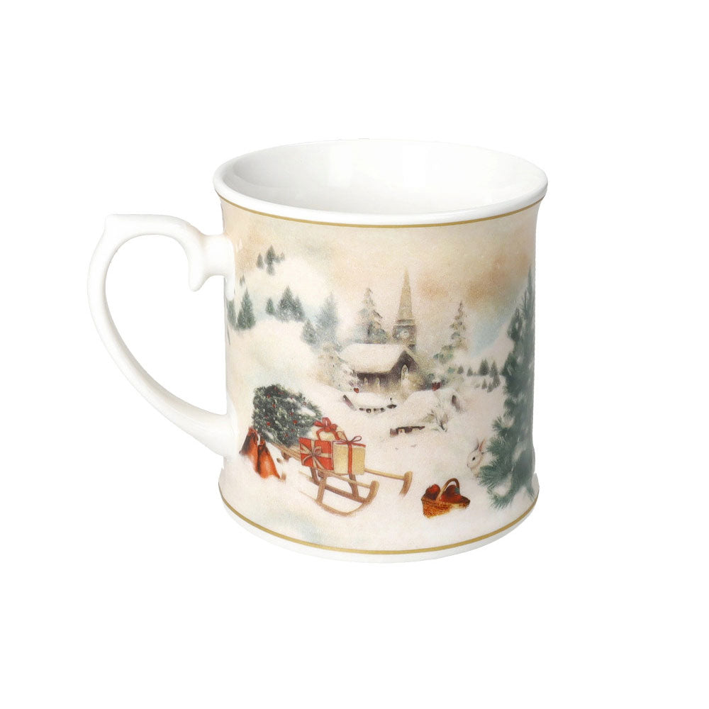 BRANDANI Cuccioli Bimbi Felici Tazza Mug 9,5cm Porcellana Tavola di Natale Edizione Limitata