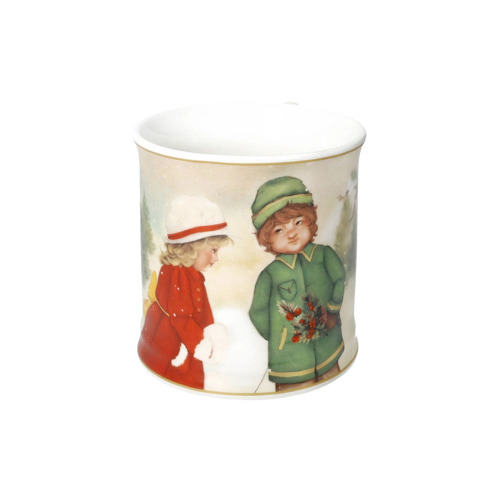 BRANDANI Cuccioli Bimbi Romantici Tazza Mug 9,5cm Porcellana Tavola di Natale Edizione Limitata