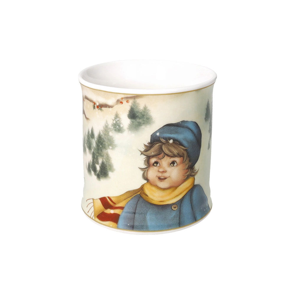 BRANDANI Cuccioli Bambino Tazza Mug 9,5cm Porcellana Tavola di Natale Edizione Limitata