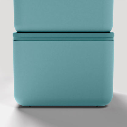 BLIM PLUS Peek Box Contenitore Quadro 2 Pezzi 10x13cm Teal Verde Petrolio Made in Italy 100% Riciclabile