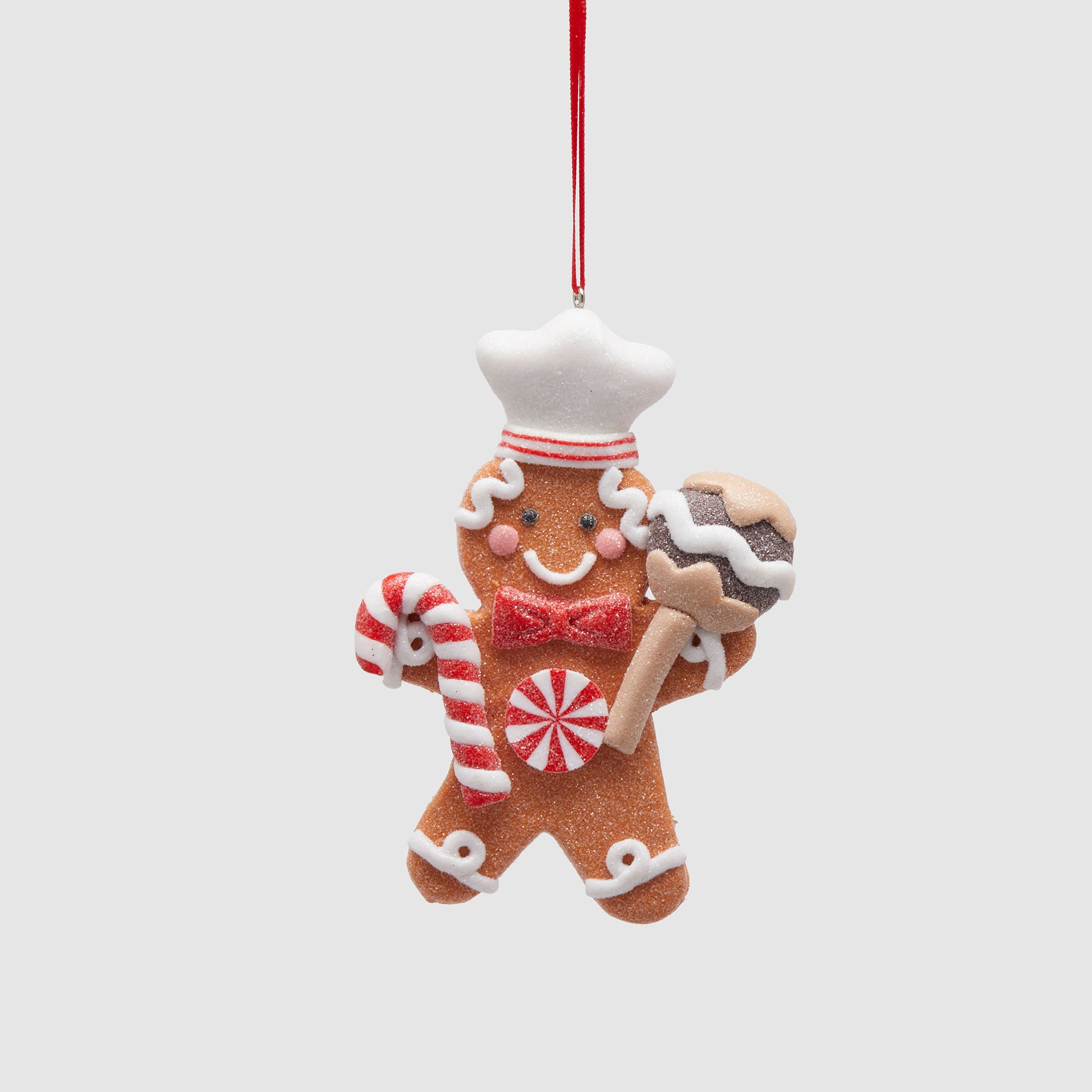 EDG Enzo De Gasperi Pendaglio per Albero di Natale Omino di Marzapane Cuoco 13x9cm