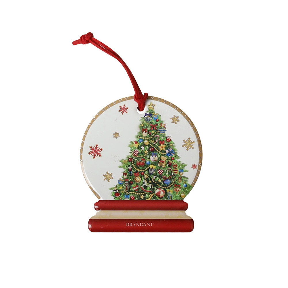 BRANDANI Christmas Decorazione Sottomoka Set 4 Pezzi 9,5x8,5cm Tavola di Natale