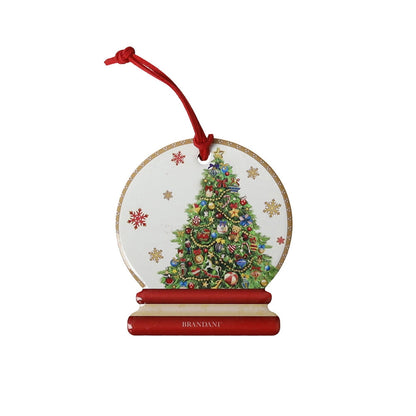 BRANDANI Christmas Decorazione Sottomoka Set 4 Pezzi 9,5x8,5cm Tavola di Natale