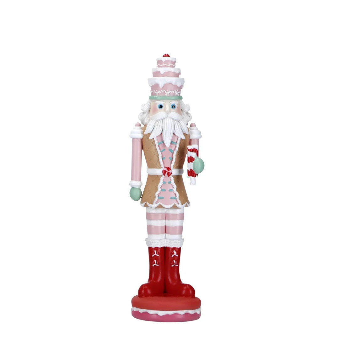 TIMSTOR Schiaccianoci Nutcracker Pan di Zenzero 32cm Poliresina Decorazione Natalizia