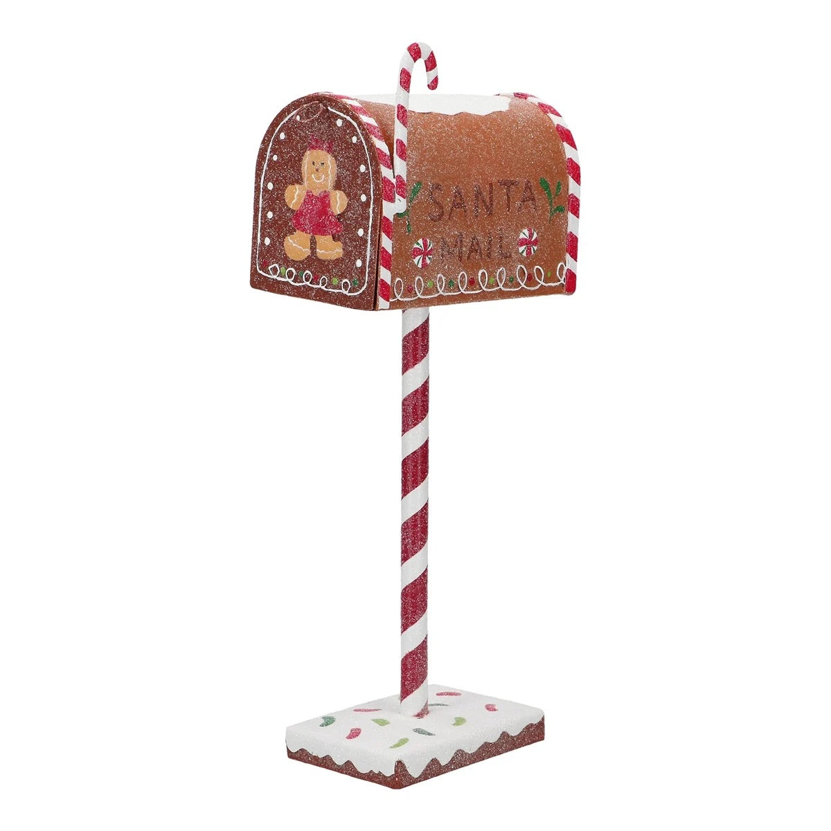 TIMSTOR Mailbox Buca delle Lettere Babbo Natale Pan di Zenzero 14,5x36cm Metallo Decorazione Natalizia