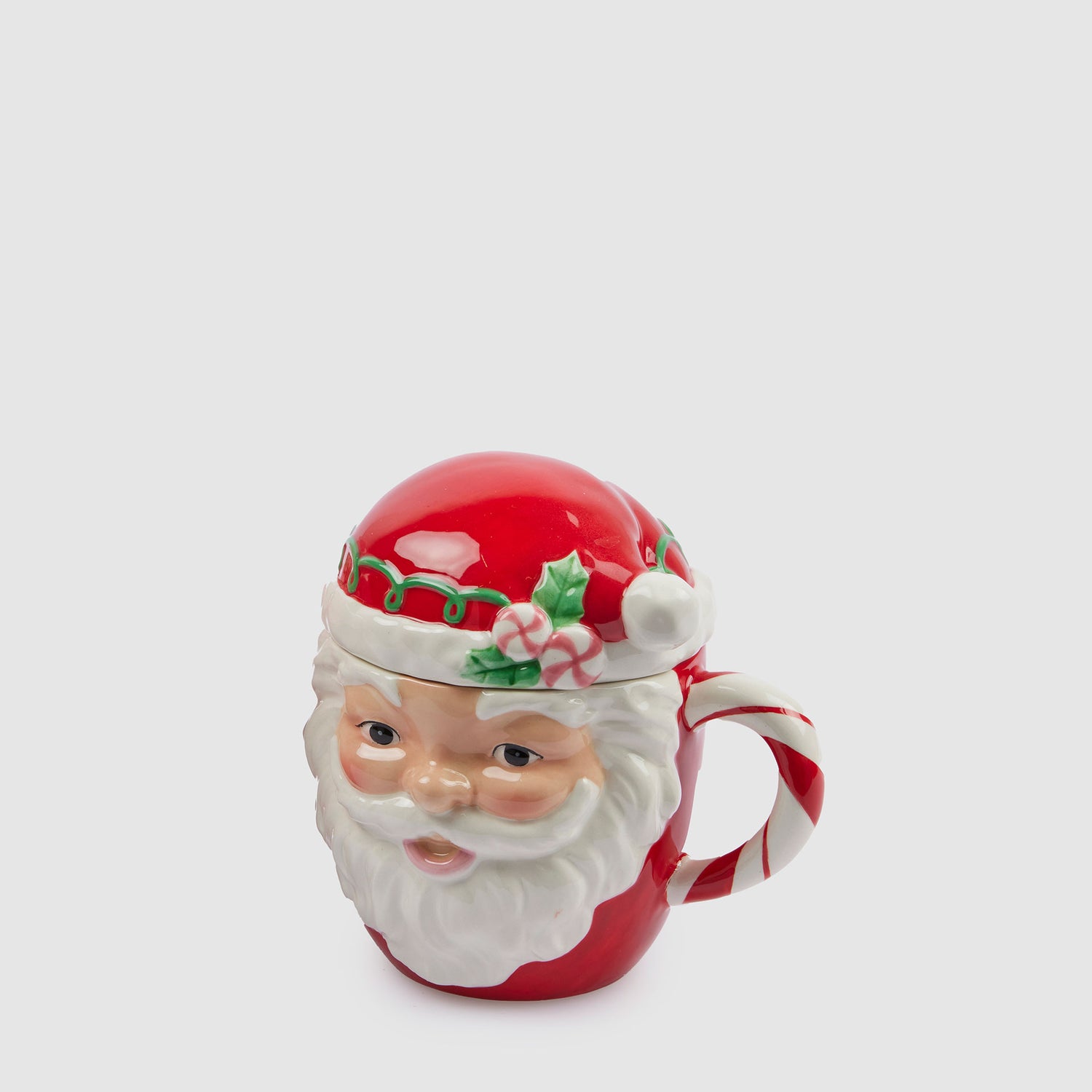 EDG Enzo De Gasperi Tazza Caffè MUG Babbo Natale 14x11cm Porcellana Tavola di Natale