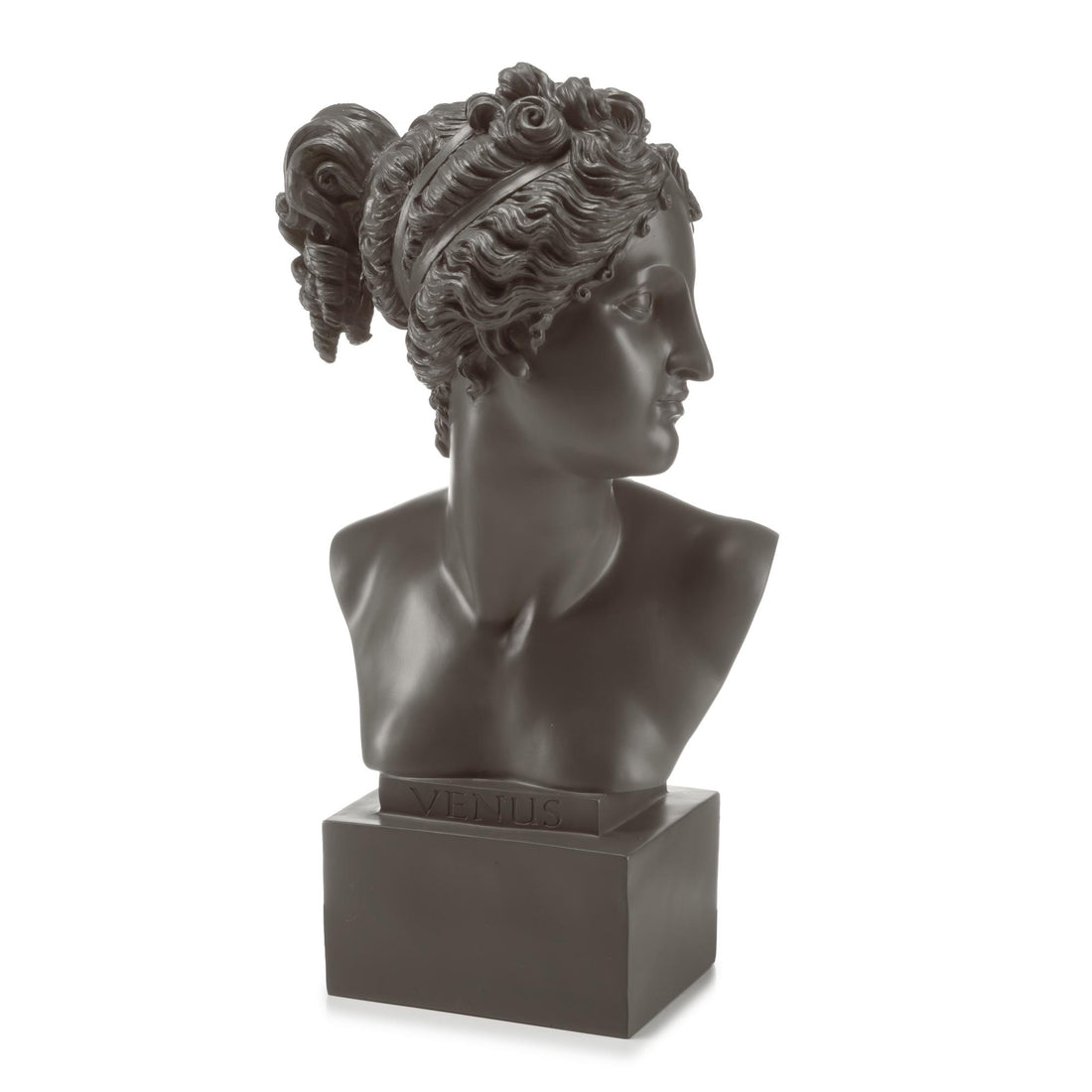 PALAIS ROYAL Scultura Figura Busto Venere 35cm Grigio Resina