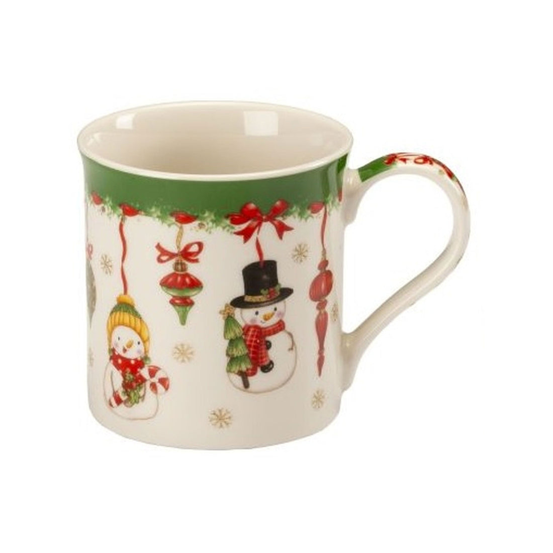 NOEL by Lamart Tazza MUG Natalizia con Pupazzo di Neve 350ml Porcellana Tavola di Natale&lt;br /&gt;