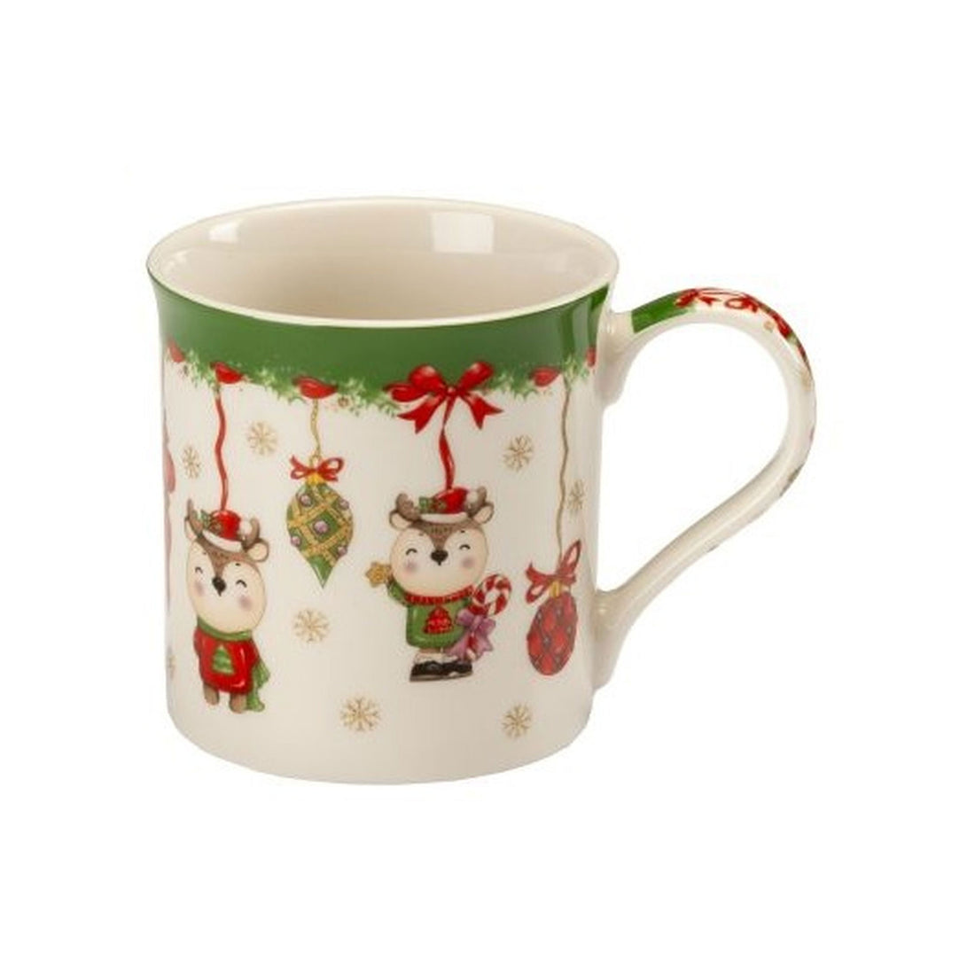 NOEL by Lamart Tazza MUG Natalizia con Renna 350ml Porcellana Tavola di Natale