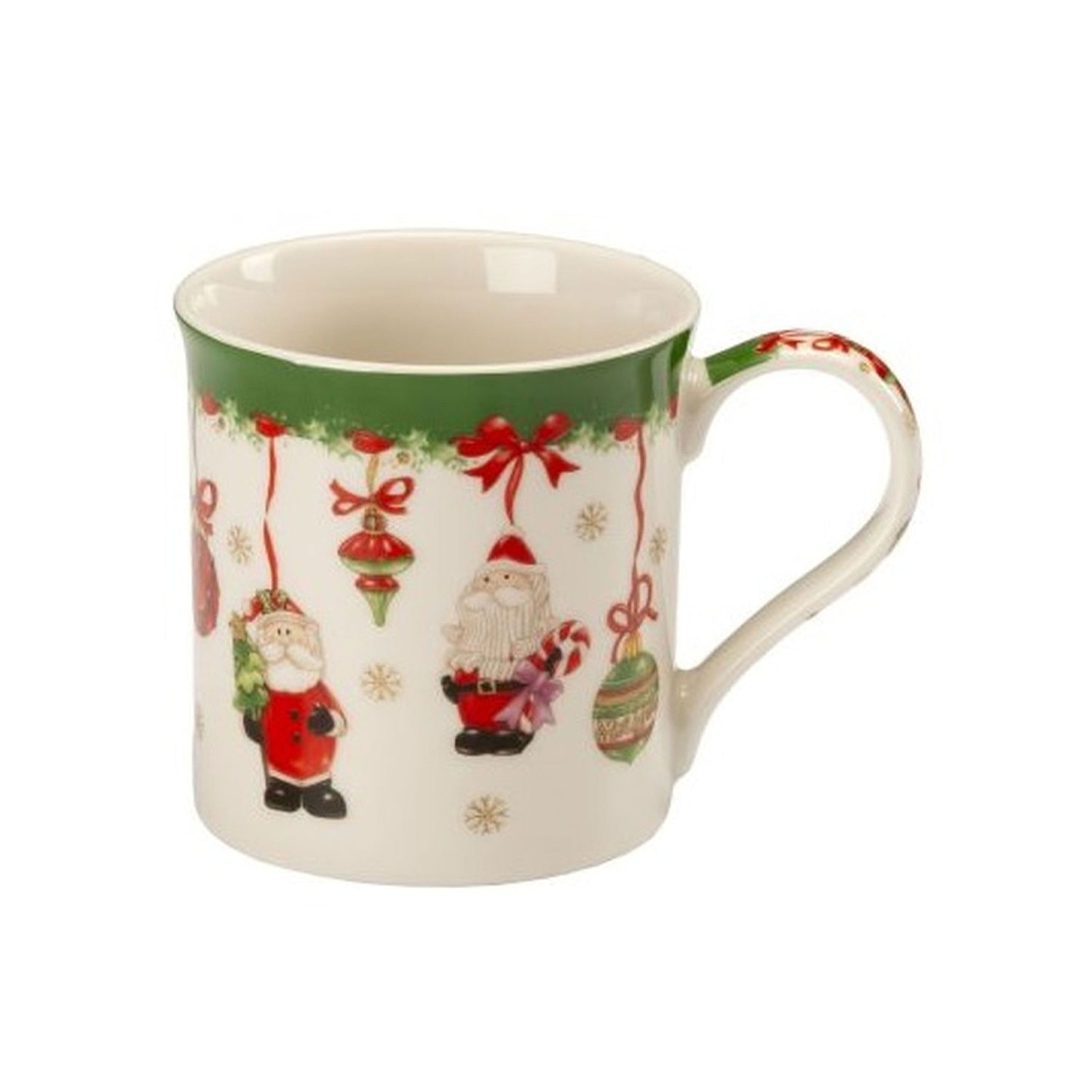 NOEL by Lamart Tazza MUG Natalizia con Babbo Natale 350ml Porcellana Tavola di Natale