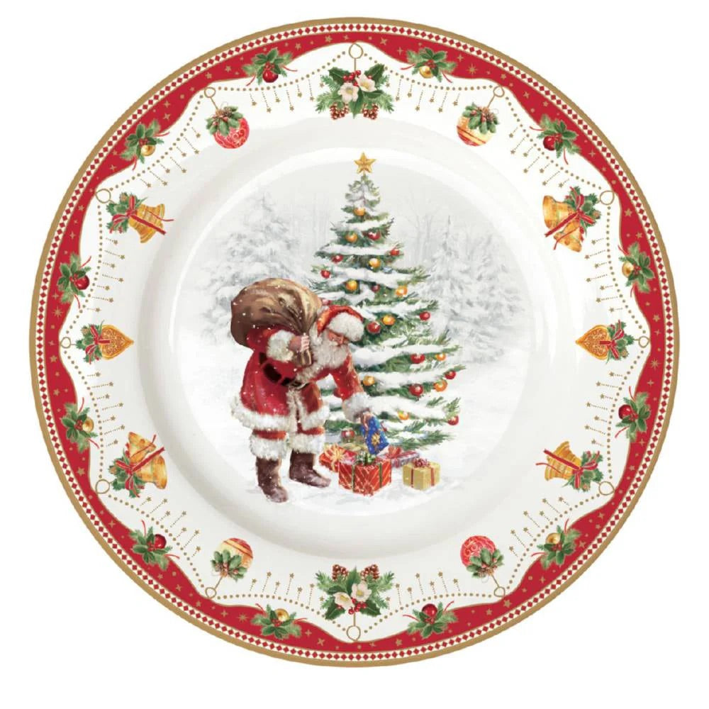 EASY LIFE Nostaligc Christmas Servizio Tavola Piatti Set 18 Pezzi Porcellana Tavola di Natale