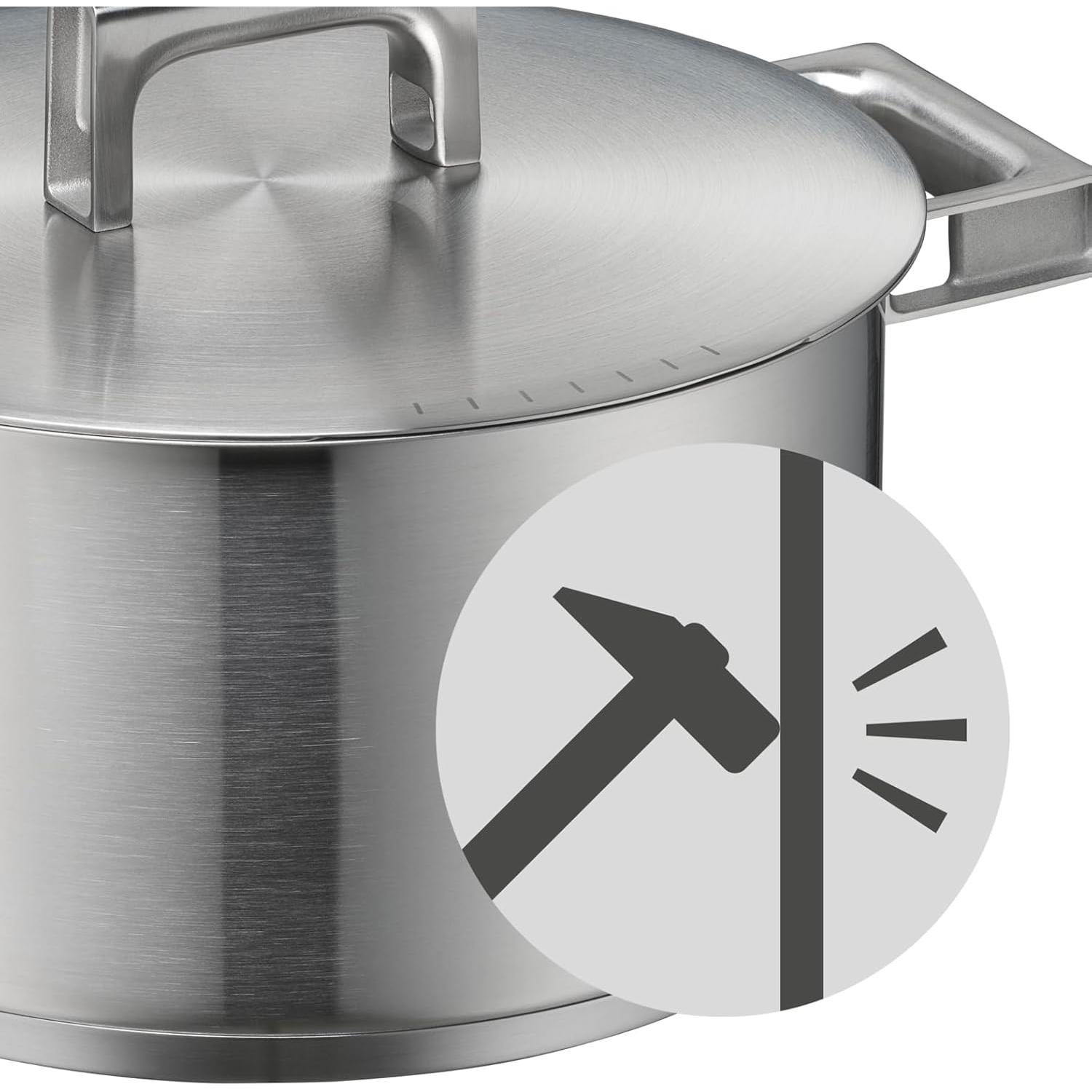 WMF Ultimate Cool+ Set di Pentole 5 Pezzi Acciaio Inox Induzione