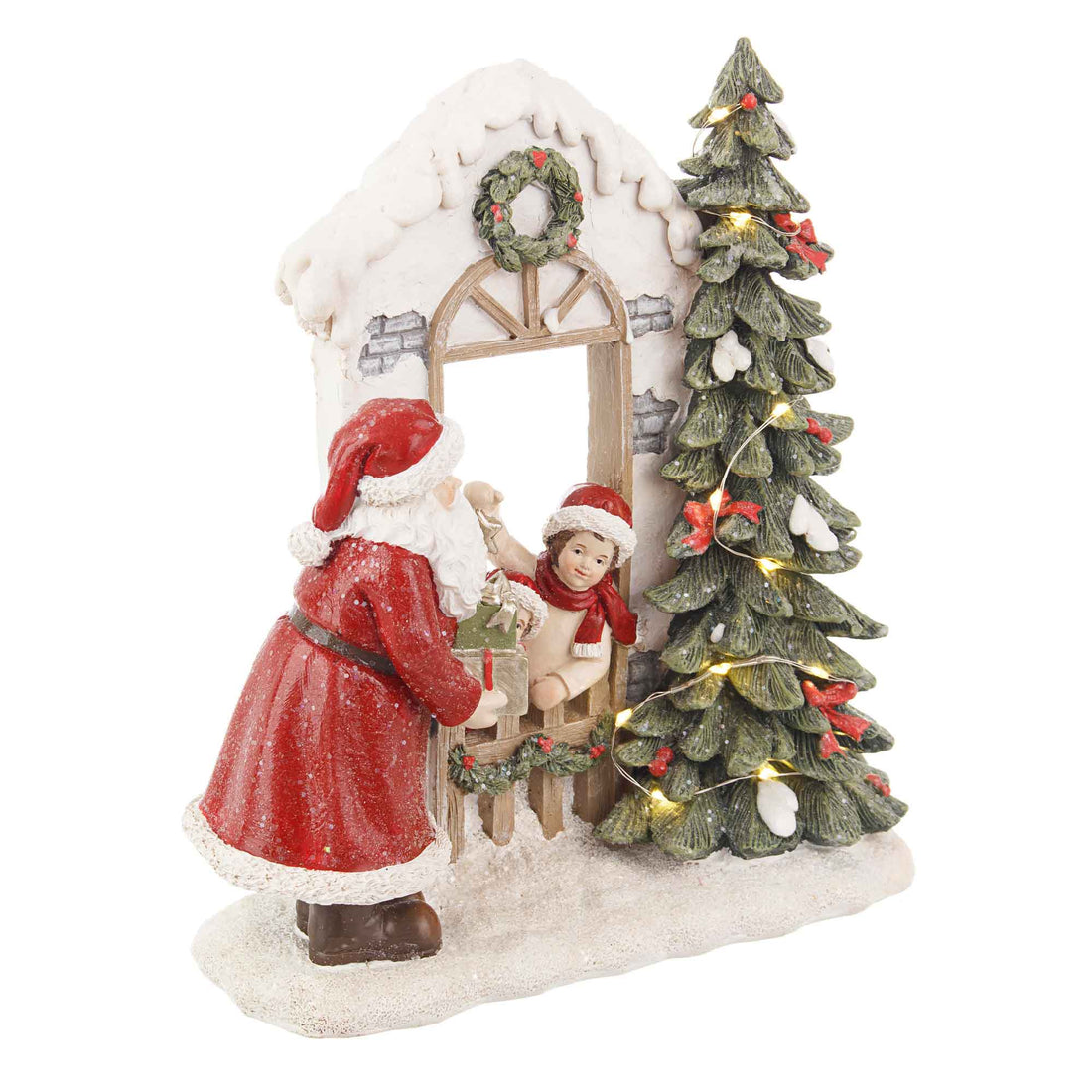 BIZZOTTO Casa Marien Decorazione Natalizia Babbo Natale 22,5cm LED